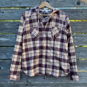 Hooded Stretchstone Flannel Long Sleeve